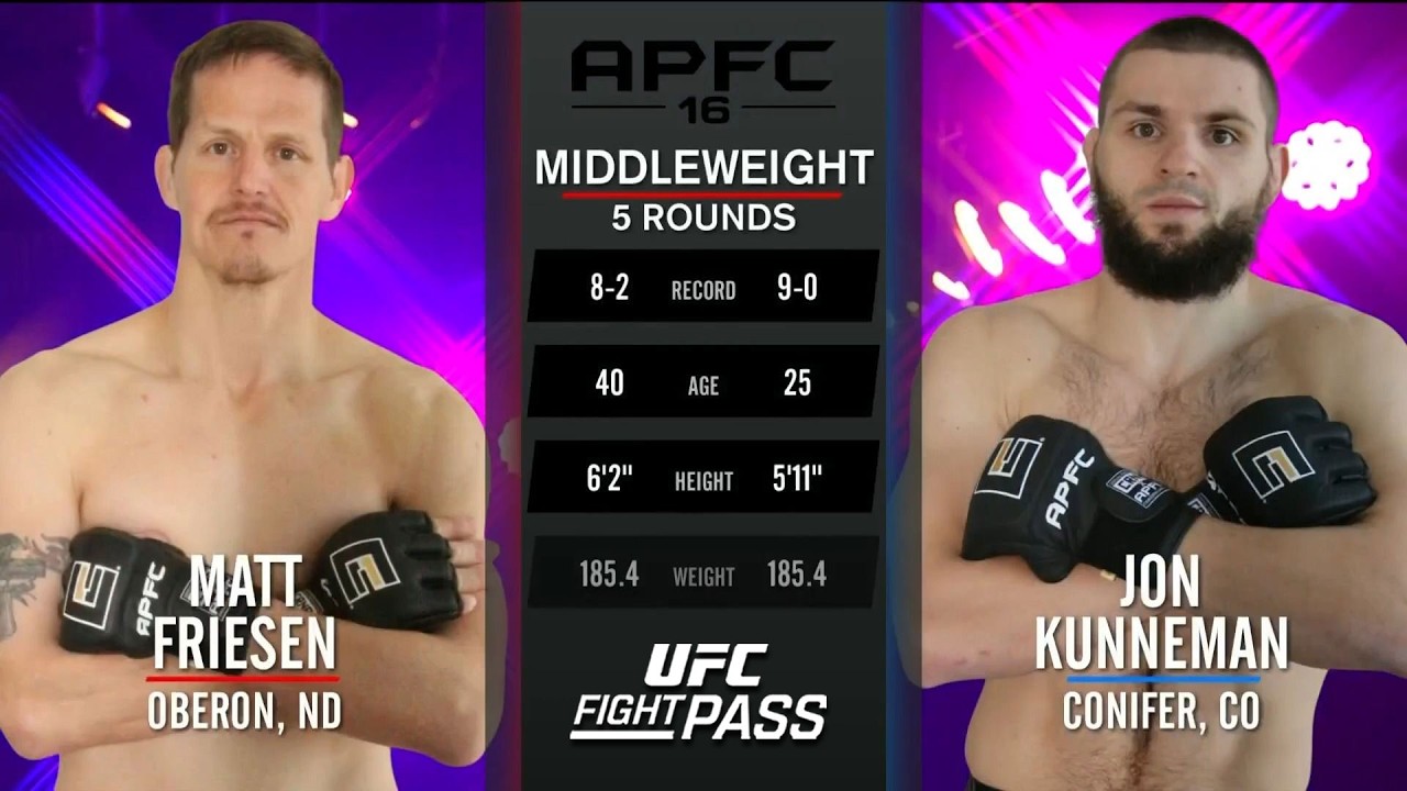 APFC 16: Jon Kunneman vs Matt Friesen | March 23, 2025
