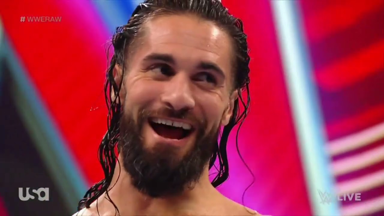 WWE RAW SETH ROLLINS VS BOBBY LASHLEY 01/17/22 background