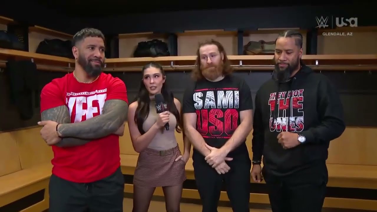Jimmy Uso backs up Paul Heyman's decision on CM Punk joining OG Bloodline _Raw Nov. 25, 2024 background