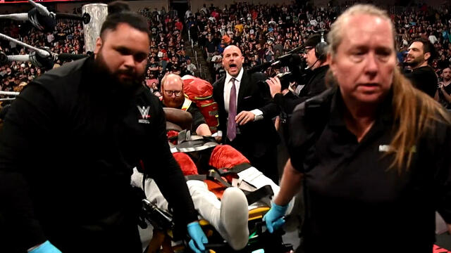 EXCLUSIVE: Royce Keys gets stretchered out following Street Fight: Raw, Aug. 3, 2026 background
