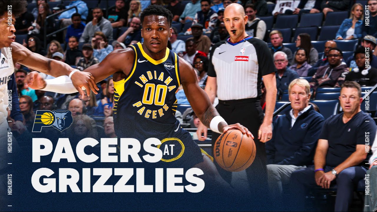 Indiana Pacers Highlights at Memphis Grizzlies | October 25, 2025
