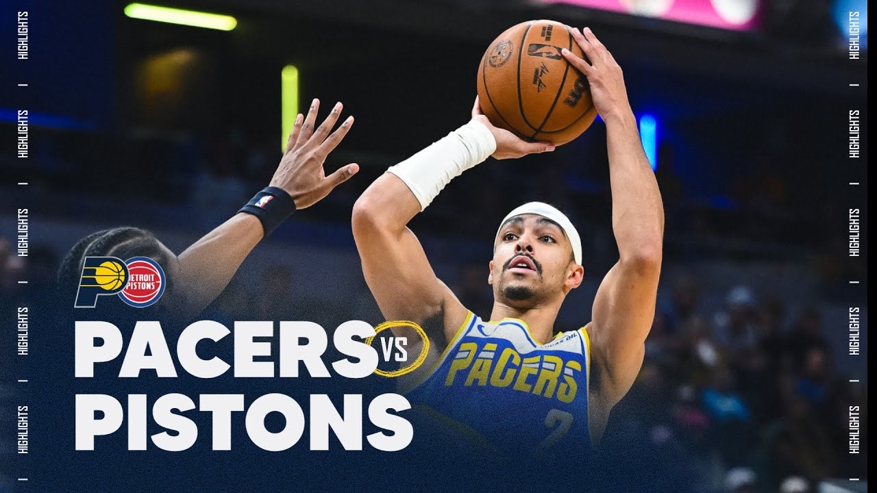Indiana Pacers Highlights vs. Detroit Pistons | November 24, 2025 background