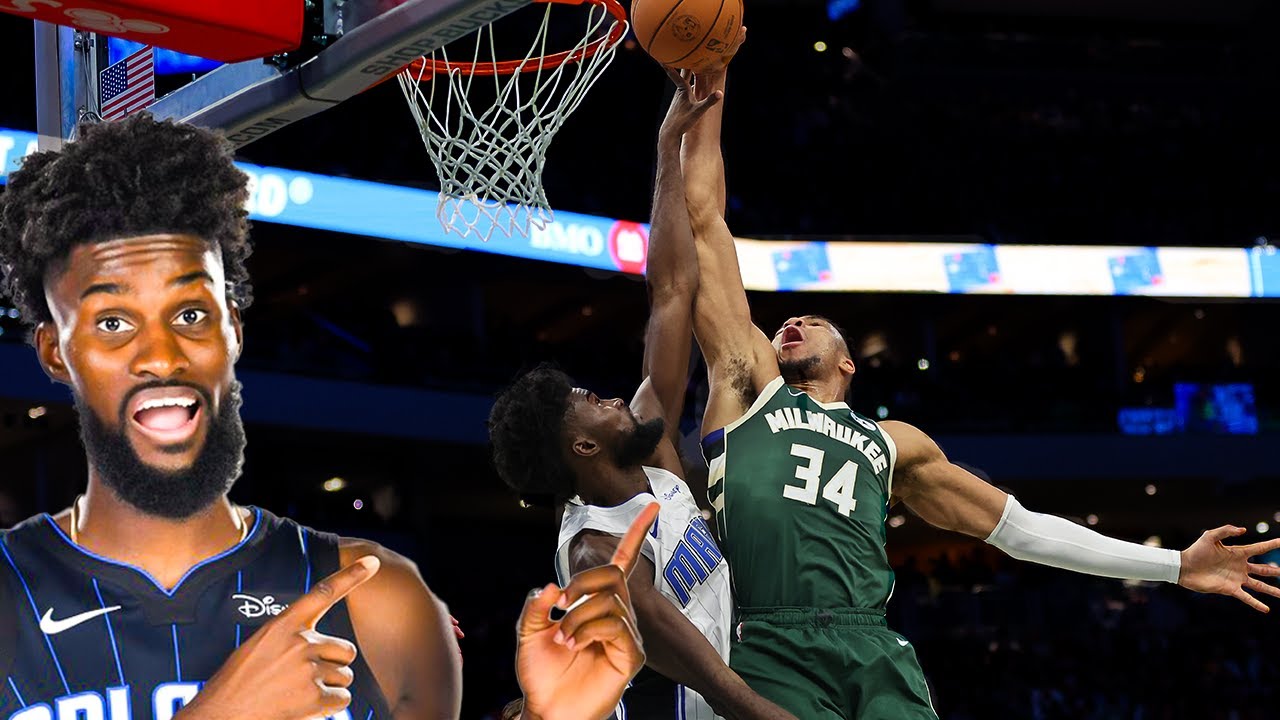 JI Blocks Giannis 3 times?!? | All blocks vs. Milwaukee Bucks 12.21.23 background