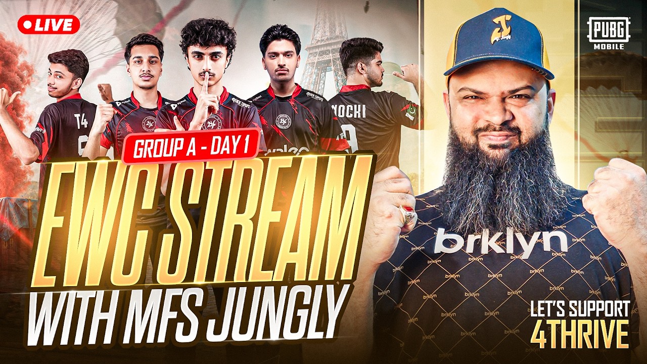 LIVE 🔥 PMWC Group Stage A Day 1 🏆 PUBG Mobile EWC World Cup