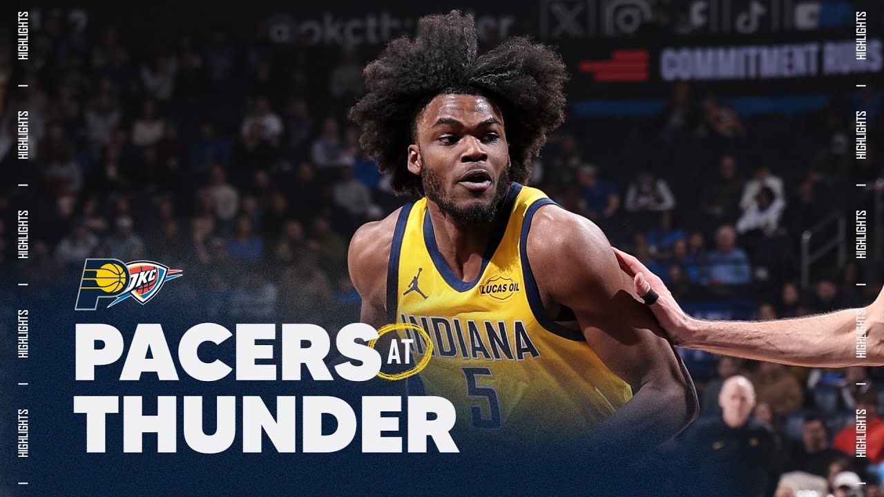 Jarace Walker CAREER NIGHT, Andrew Nembhard Runs Floor in Win at OKC | Full Game Highlights background
