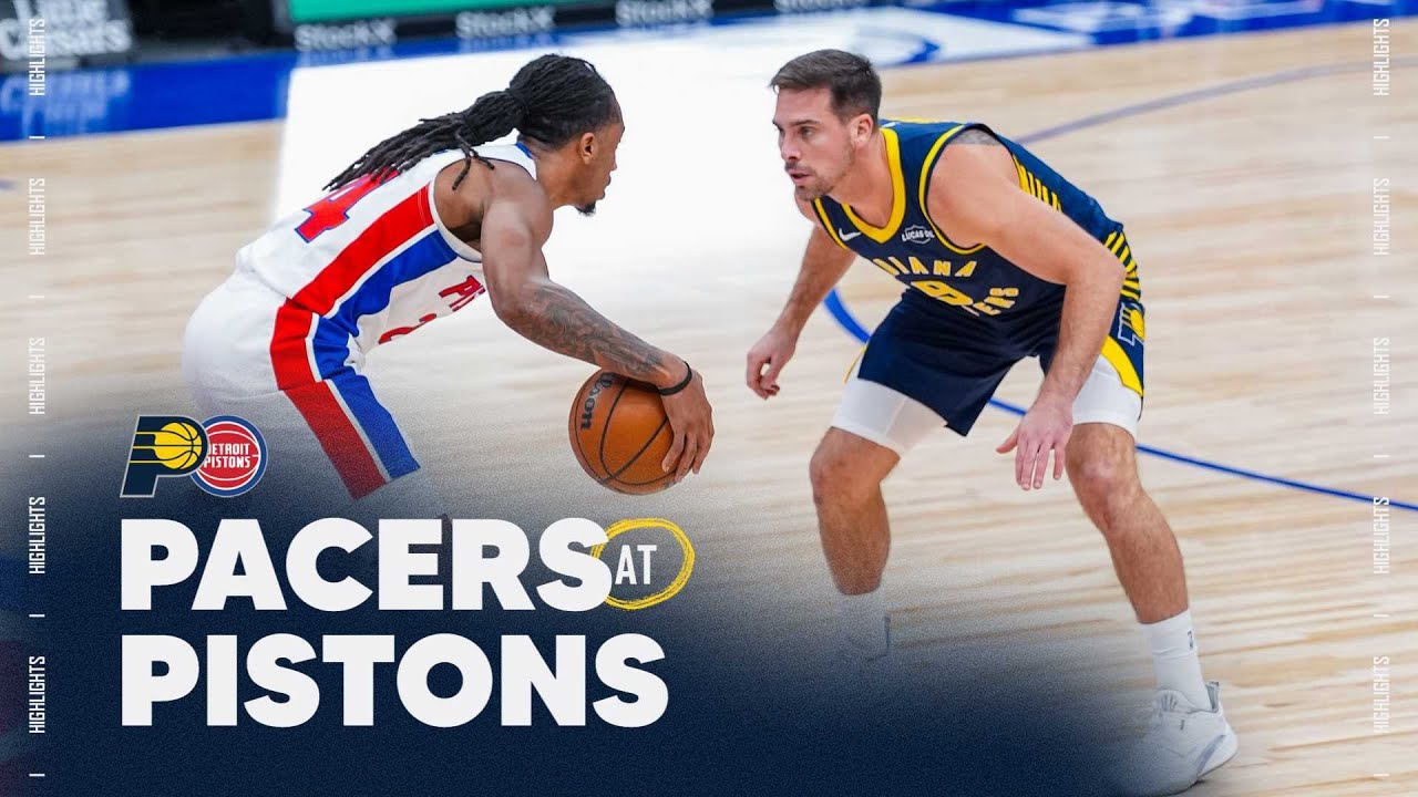 Indiana Pacers Highlights at Detroit Pistons | November 17, 2025 background