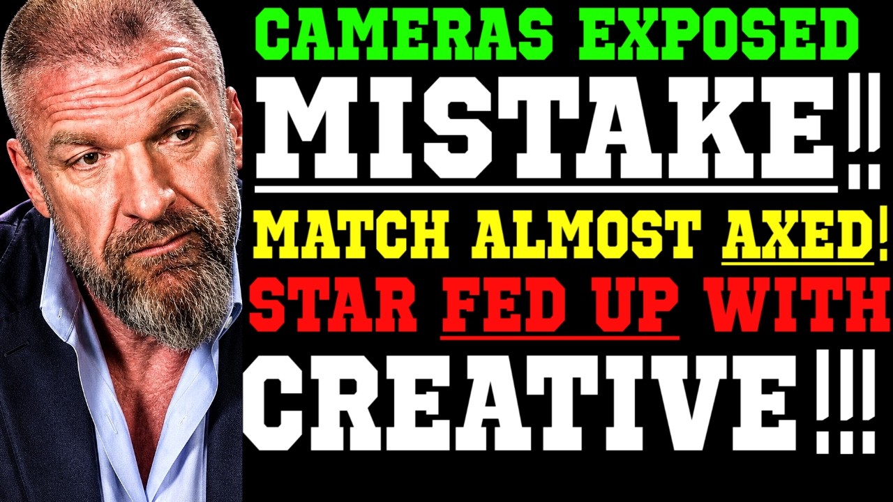 WWE News! WWE Cameras Exposed RAW Mistake! WWE Star Fed Up With Creative! WWE Nearly Canceled Match