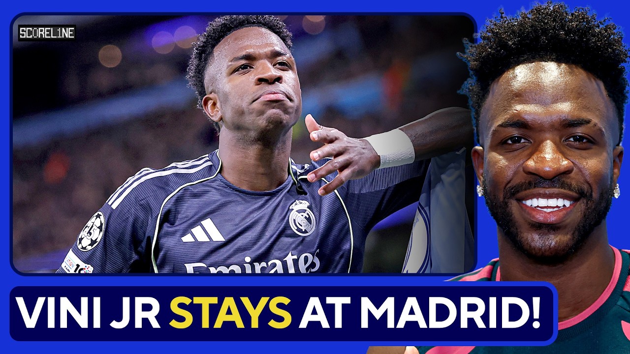 Vinicius Jr SIGNS New Real Madrid Contract After Arsenal Transfer Drama background