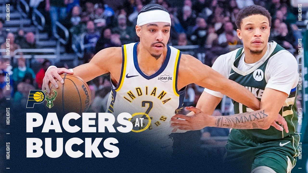 Andrew Nembhard Scores Career-High 18 PTS in Q4, Pacers Battle Bucks to Wire | Full Game Highlights background