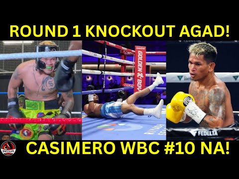 Pagara LUMABAN Exhibition | 1st Round KNOCKOUT! | Casimero TINAAS ng WBC Rankings!