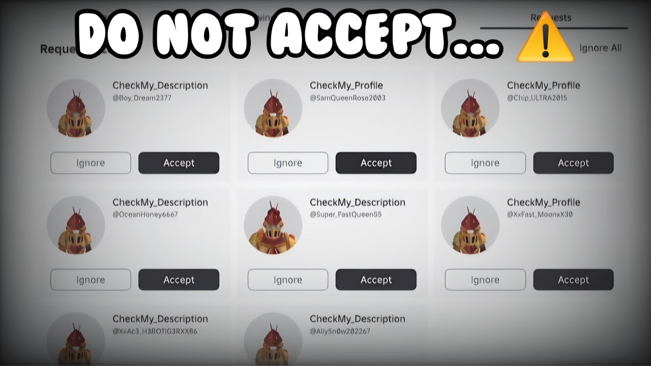 Everyone Is Getting These DANGEROUS FRIEND REQUESTS on ROBLOX... โ ๏ธ