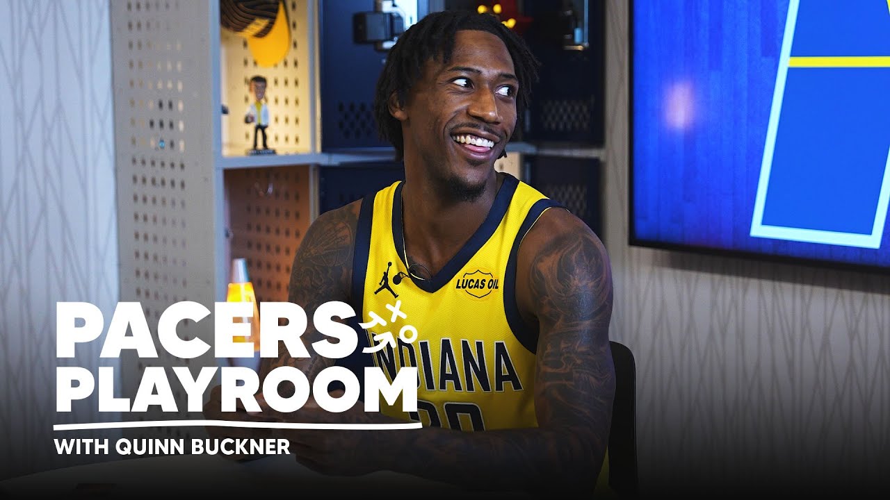 Quenton Jackson Joins Quinn Buckner for a Game of UNO and Connect 4 in the Pacers Playroom background