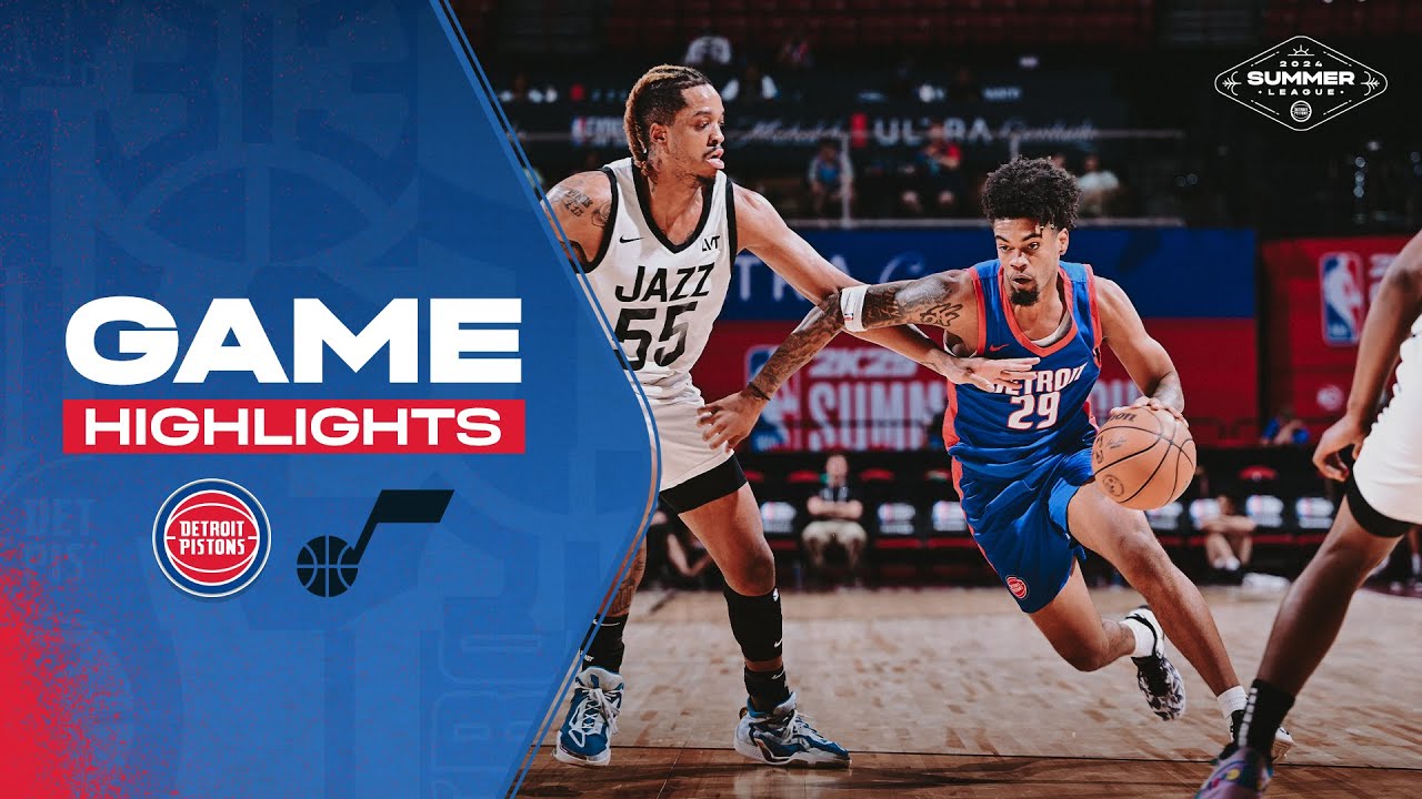 GAME HIGHLIGHTS: Pistons Close Out Summer League vs Utah background