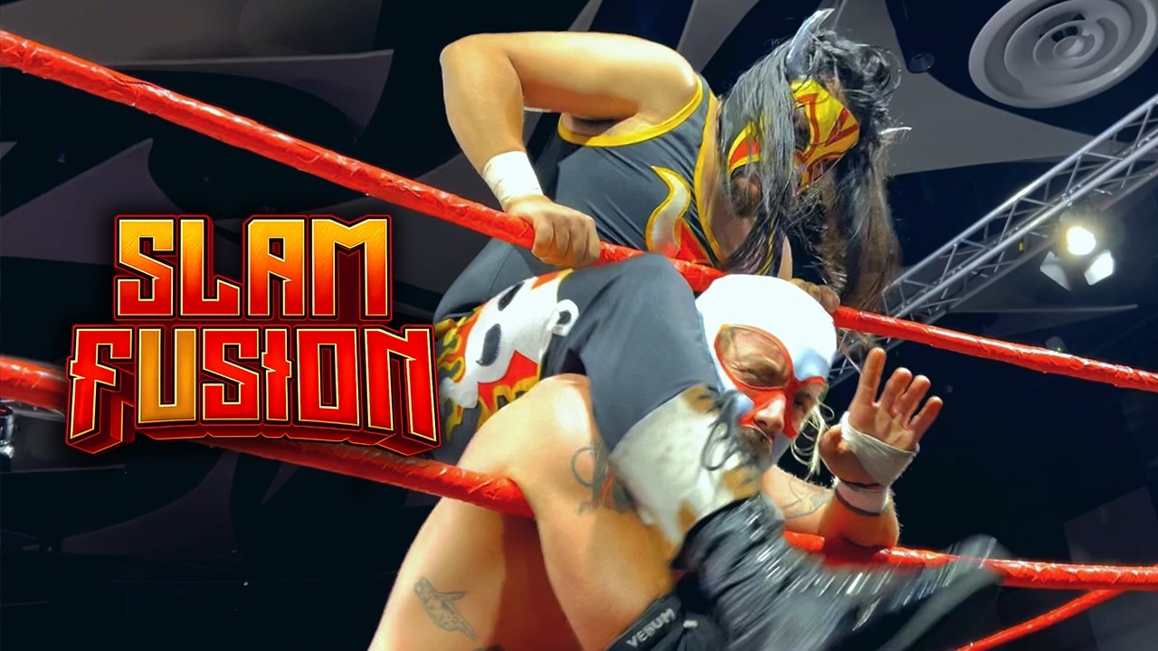 El Valiente vs. Nacho Libre | 6/5/2026 | Slam Fusion 2026 background