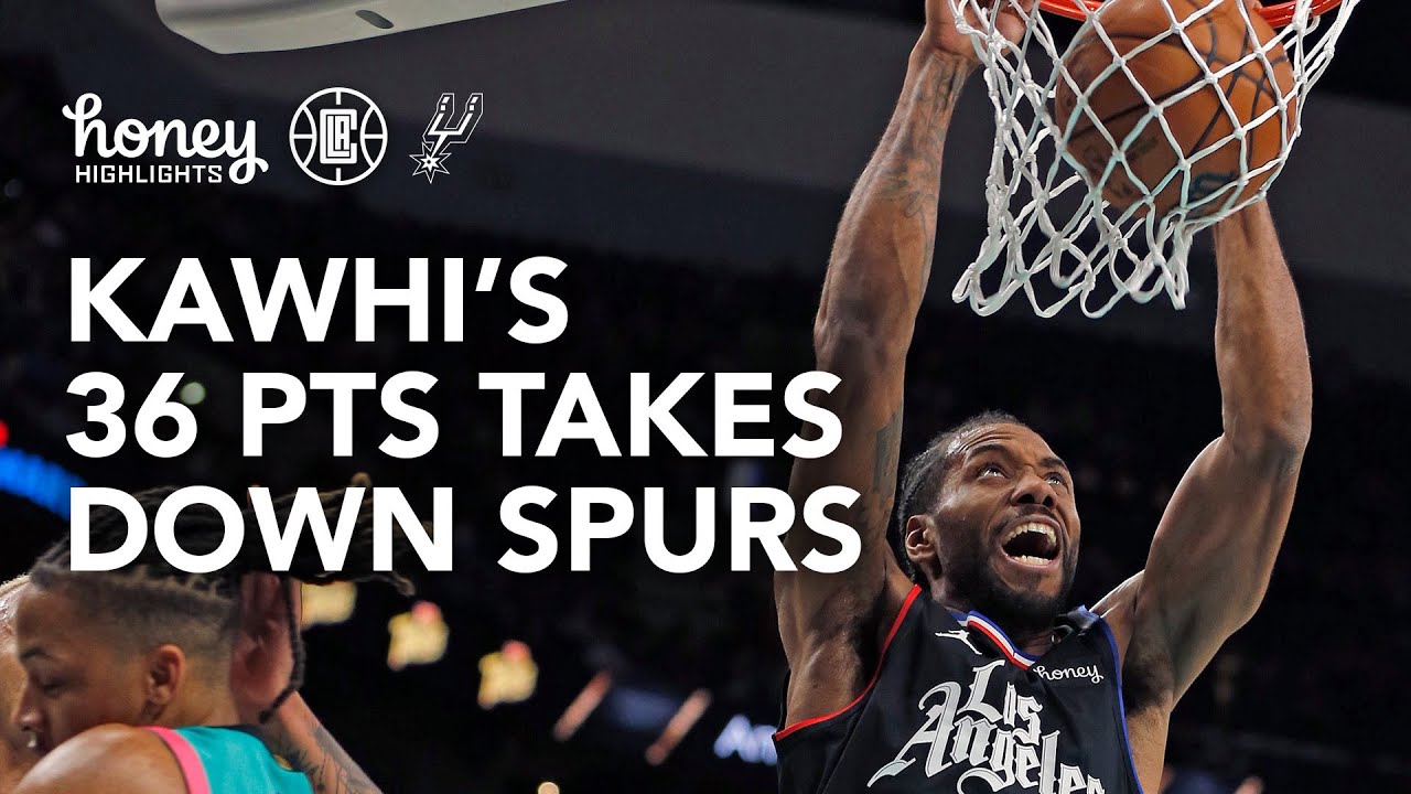 Kawhi Leonard's 36 Points Takes Down Spurs. | LA Clippers background