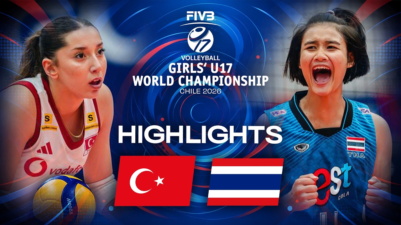 TΓΌrkiye πΉπ· vs. Thailand πΉπ - Highlights | Pool Play | Girls' U17 World Championship 2026