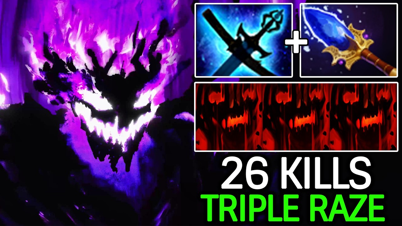 Shadow Fiend Triple Raze Destroyed Storm Dota 2