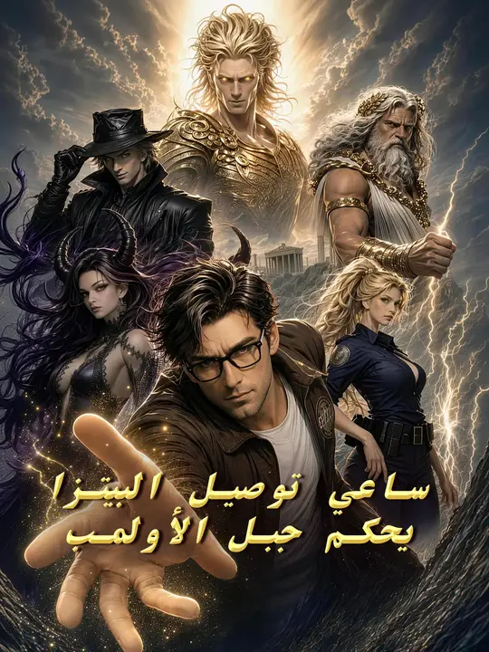 ساعي توصيل البيتزا يحكم جبل الأولمب poster