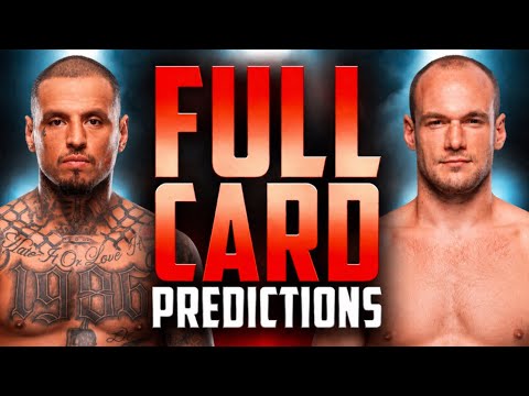 My MOST CONFIDENT Picks For UFC Belgrade | Medic vs Rodriguez