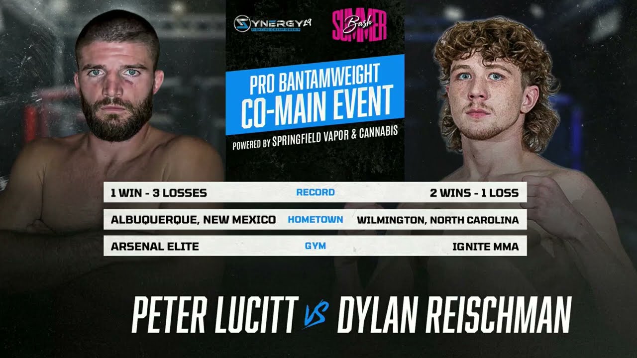 Peter Lucitt vs. Dylan Reischman | KO R1 | Pro Co-Main Event | Synergy FC 29 Summer Bash
