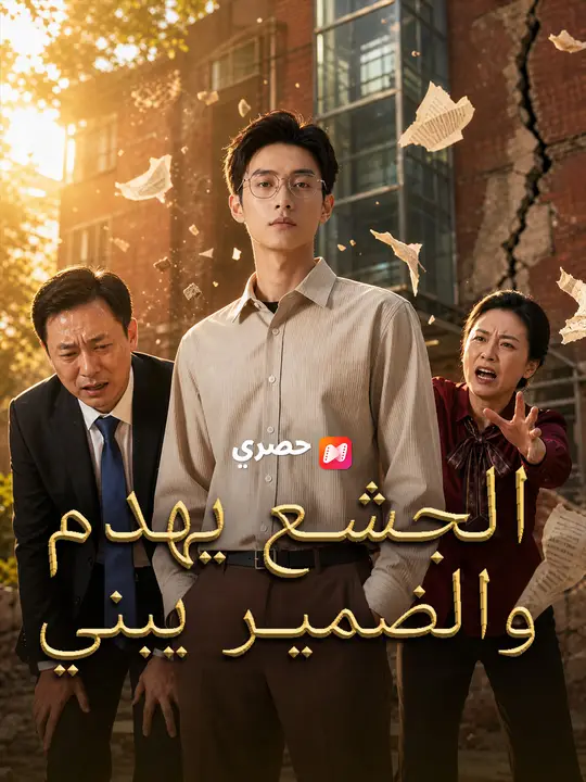 الجشع يهدم والضمير يبني poster