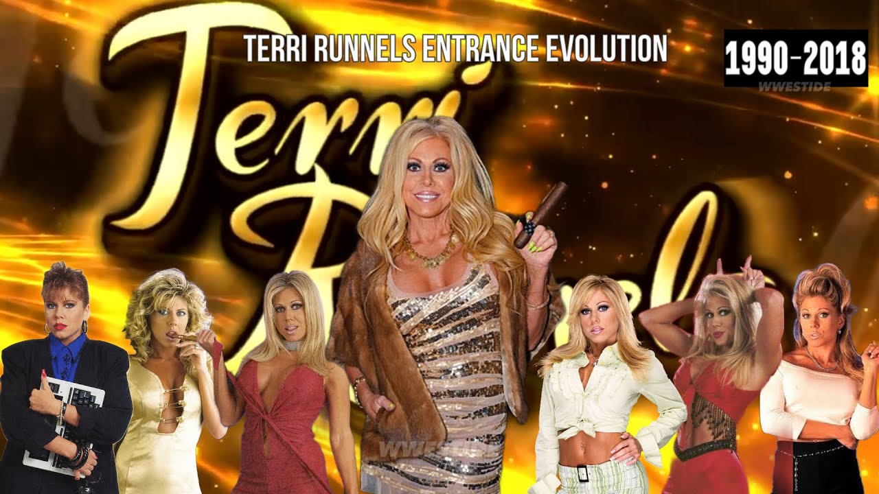 Terri Runnels entrance Evolution (1990-2018) background