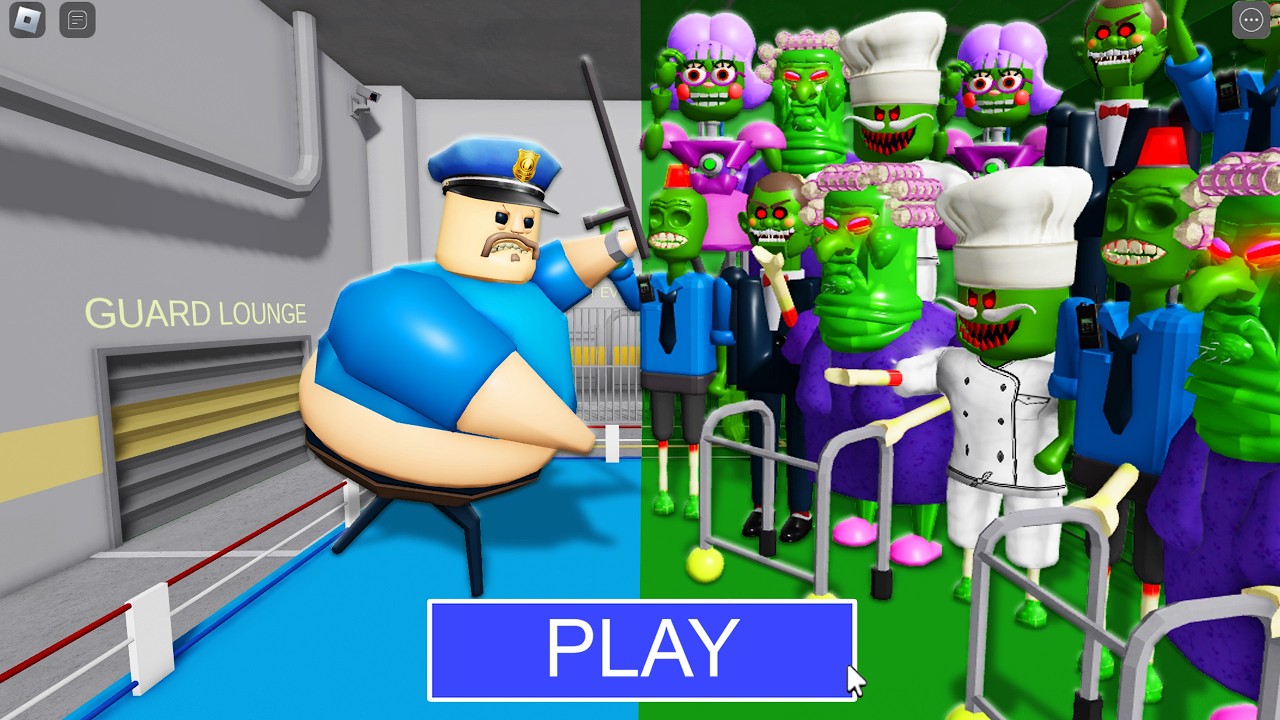 1 BARRY Vs 1000 ZOMBIES in BARRY'S PRISON RUN! New Scary Obby (#Roblox)
