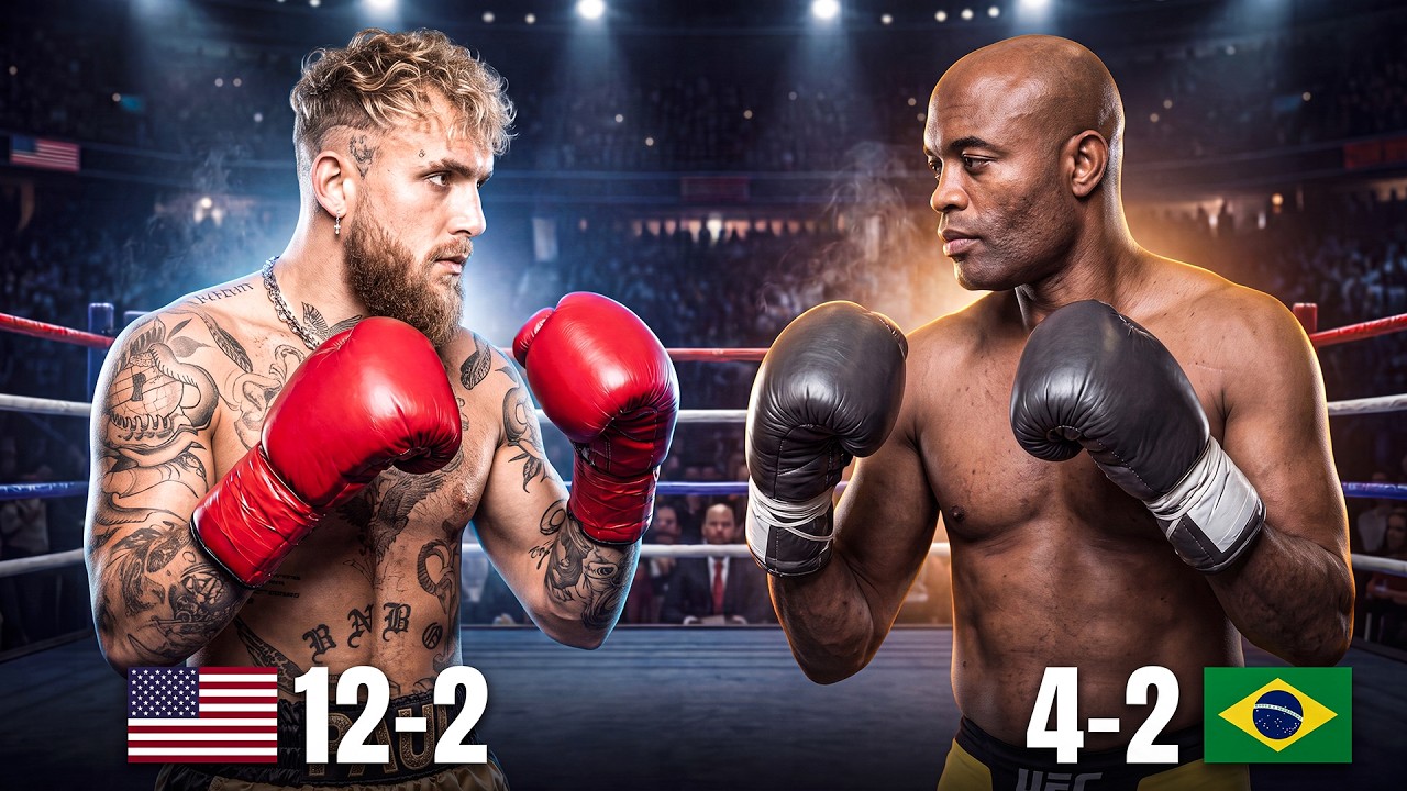 Shock Showdown! Jake Paul (USA) vs Anderson Silva (BRA) | Boxing Fight Highlights