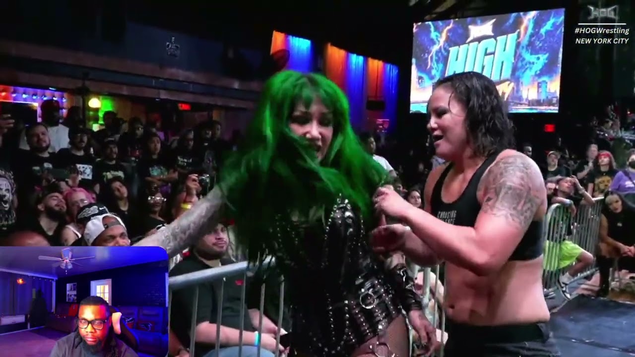 Shotzi Blackheart vs Shayna Baszler | HOG Womens Championship | House of Wrestling Reaction background