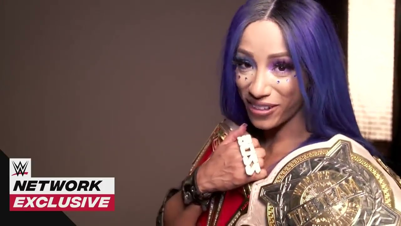 2 Beltz Banks poses with her championships: SmackDown Exclusive, August 7, 2020