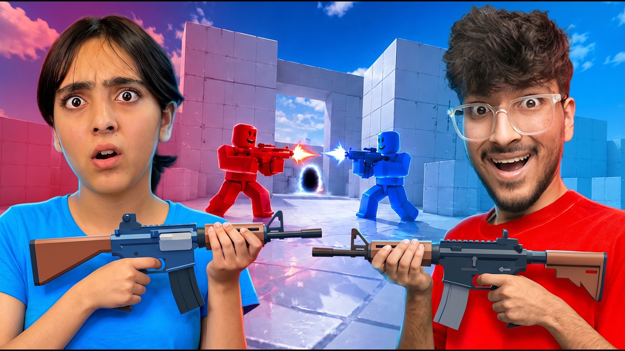 I Challenged my Sister to Roblox Rivals đ±