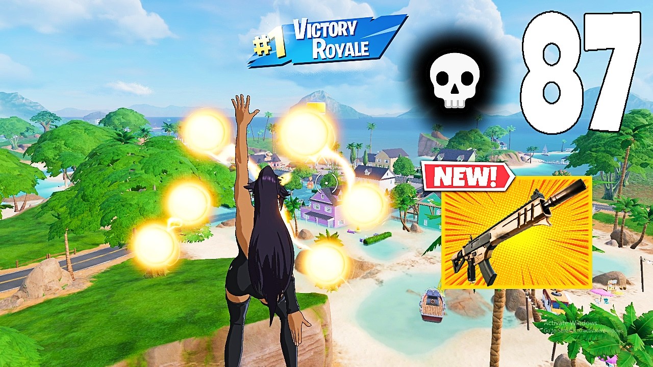 87 Elimination squads "Zero Build" Gameplay Wins (NEW Fortnite Chapter 7 Season 3 PC)