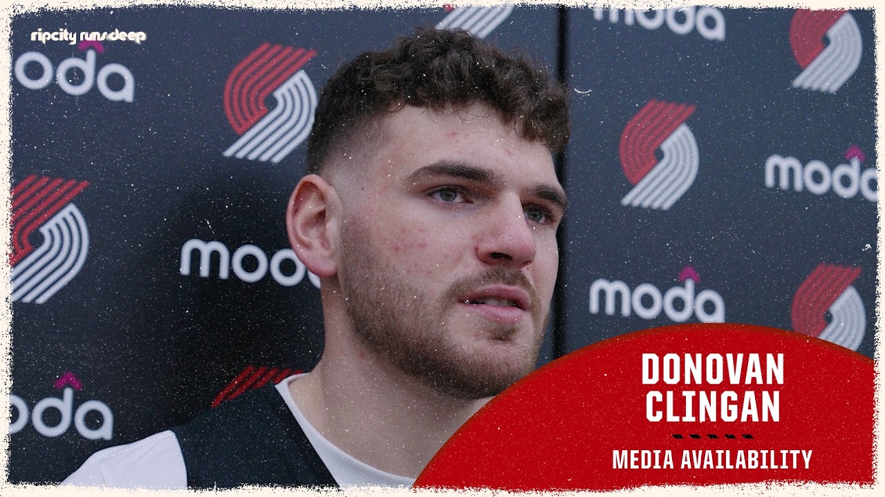Donovan Clingan On Mindset Heading Into The Playoffs | Portland Trail Blazers | April 16, 2026