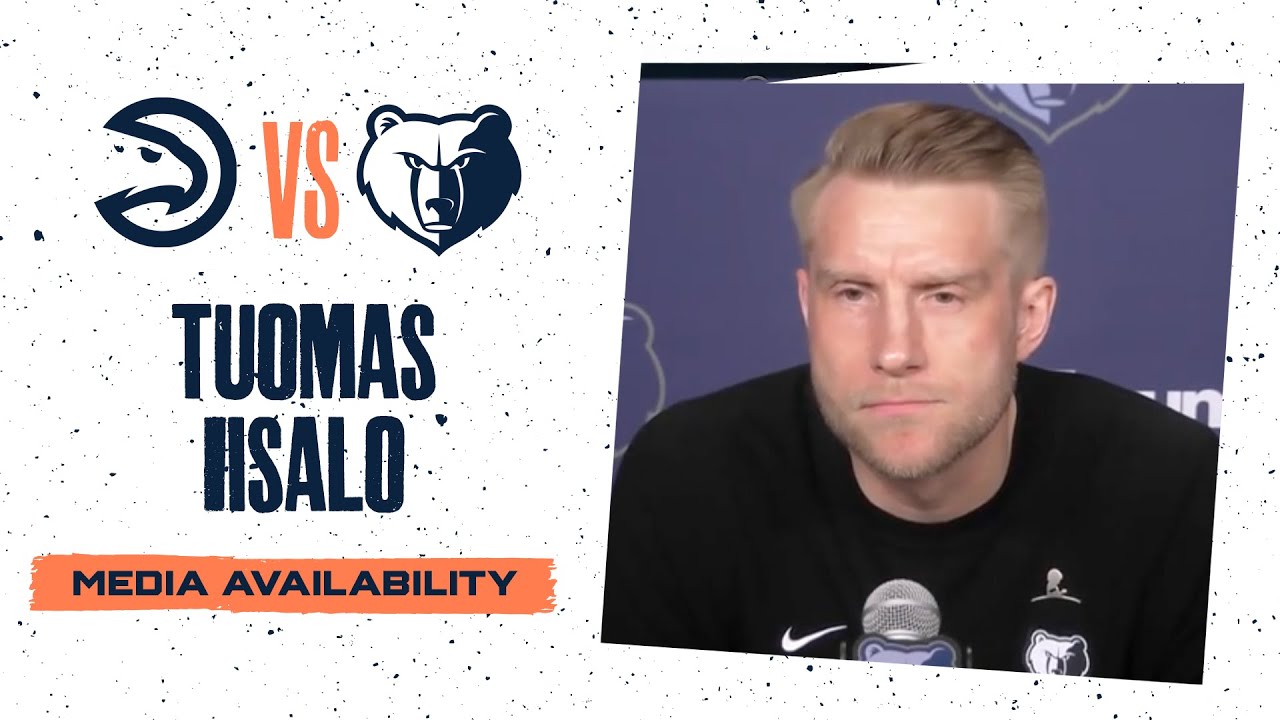 Tuomas Iisalo Press Conference | Grizzlies vs. Hawks background