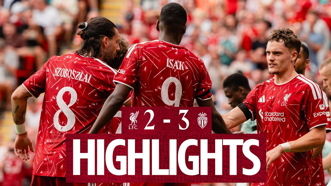 Highlights: Liverpool 2-3 Monaco | Isak & Wirtz Goals at Anfield!