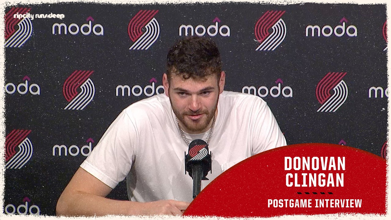 Donovan Clingan On Win vs. Clippers, Fan Support | Portland Trail Blazers | April 10, 2026