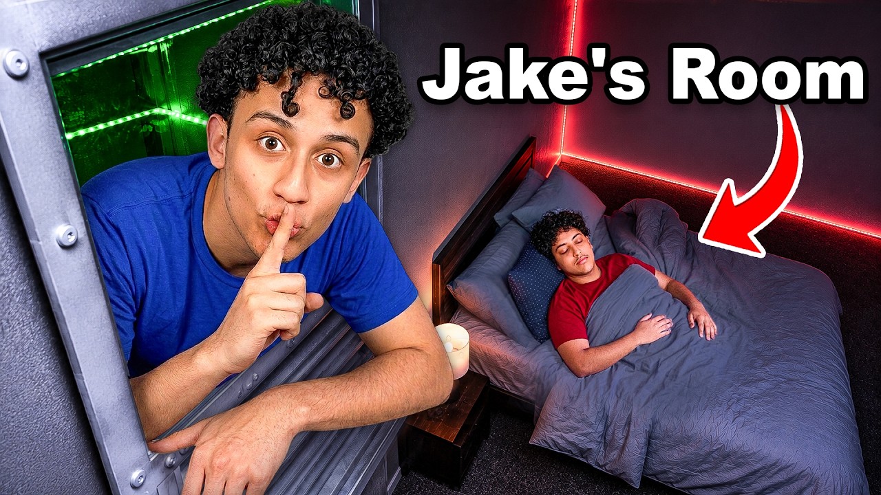My Brother Had NO IDEA I Was in His Room.. background