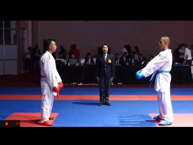 2nd B.P National Game –75 K.G Male Senior.. Santosh Shrestha (NPC AKA🔴) VS Anil Baram (APF AO🔵)..