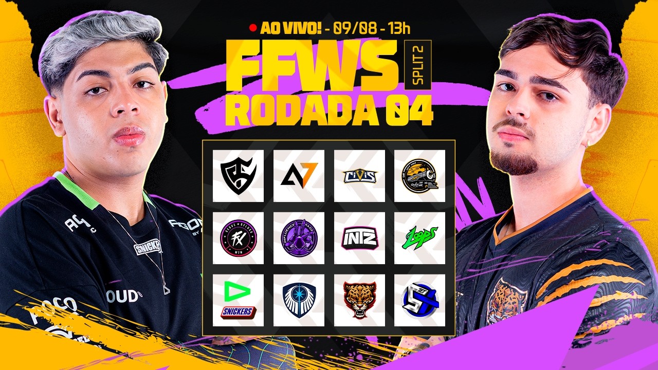 🔴 FREE FIRE AO VIVO: FFWS BRASIL SPLIT 2 | RODADA 4