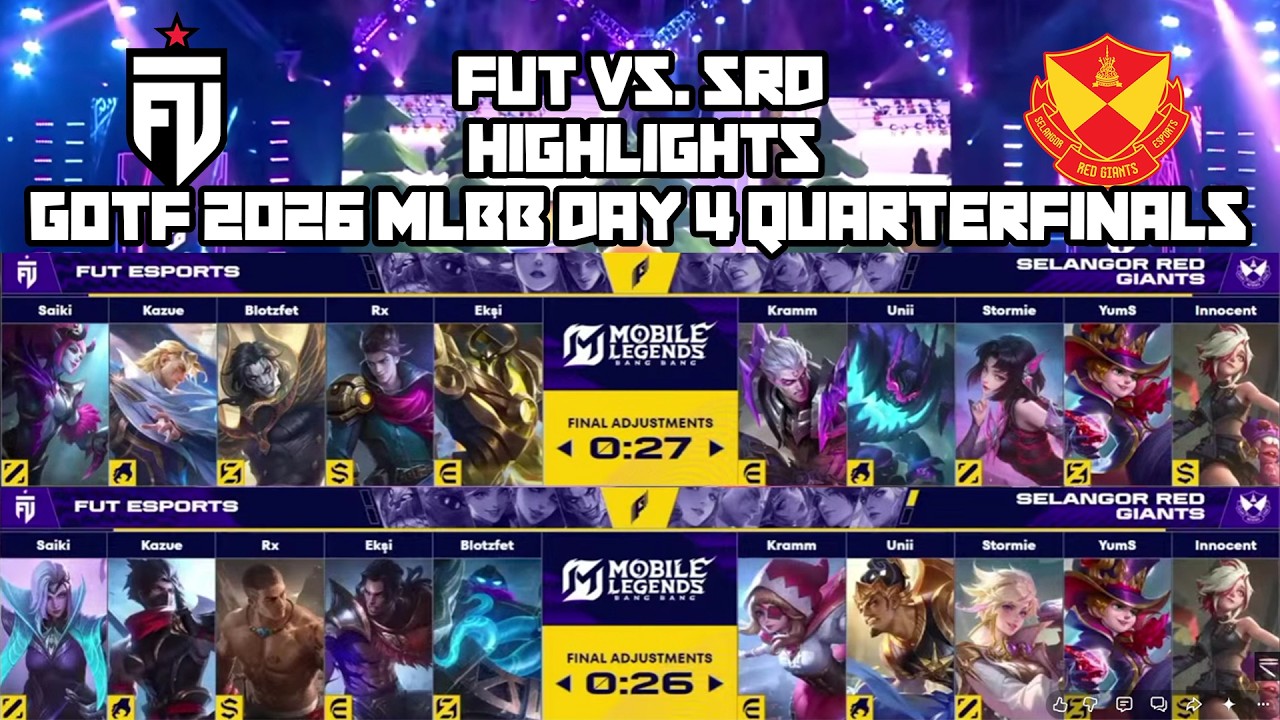 TUF VS. SRD Highlights GOTF 2026 MLBB DAY 4 QUARTERFINALS
