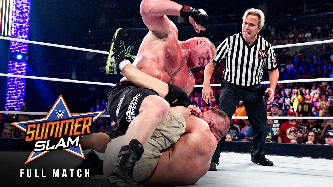 FULL MATCH: John Cena vs. Brock Lesnar | WWE Title Match: SummerSlam 2014 background