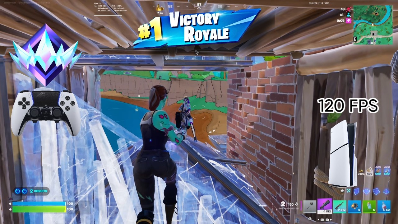 Fortnite Unreal Ranked Reload On PS5 Slim | Controller Gameplay | 120 FPS