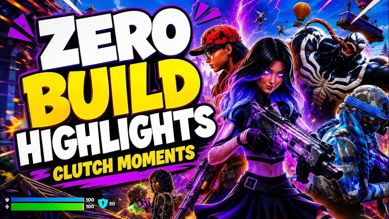 Fortnite Zero Build Highlights #1 🔥 Best Clips & Clutch Moments