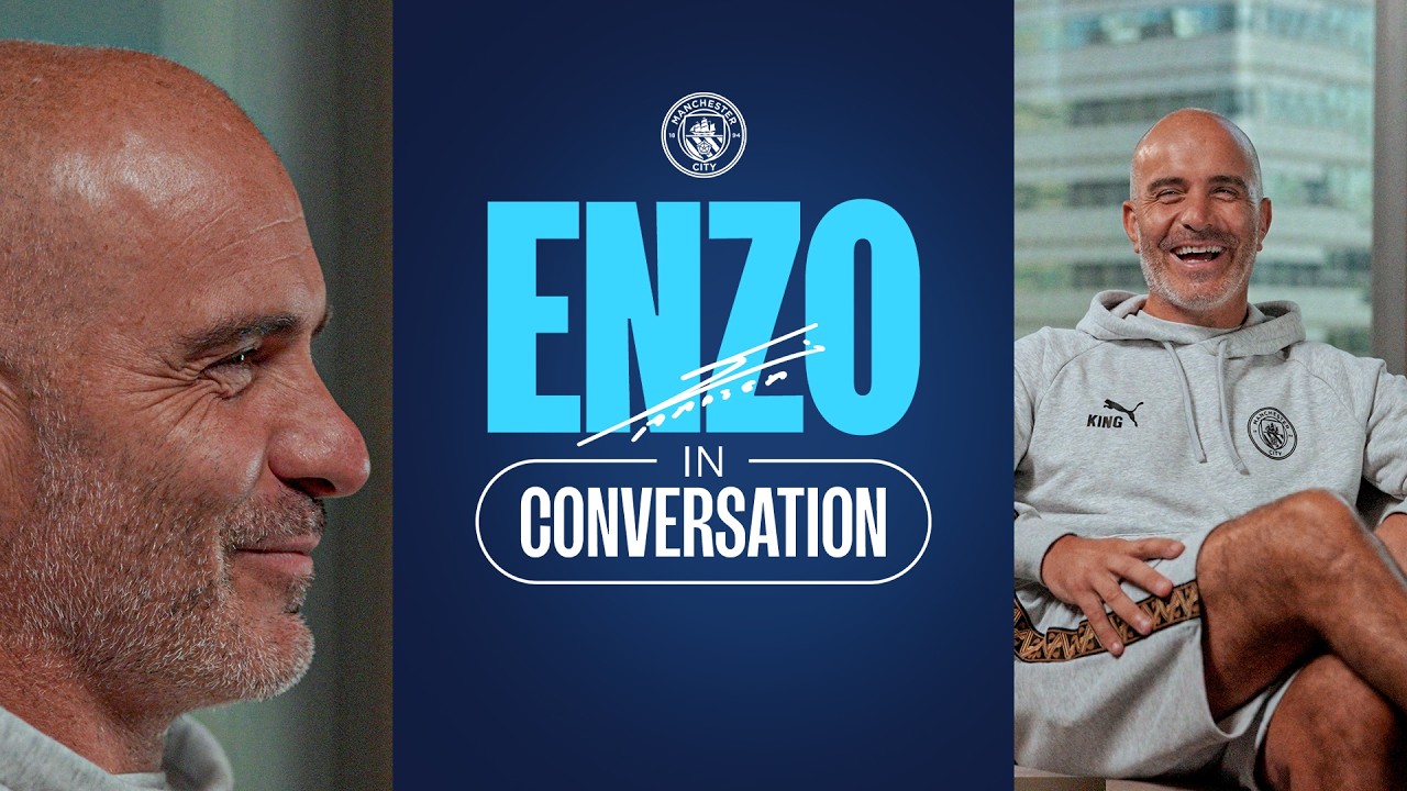 Enzo Maresca in conversation | "Being City manager is the best job in football" background
