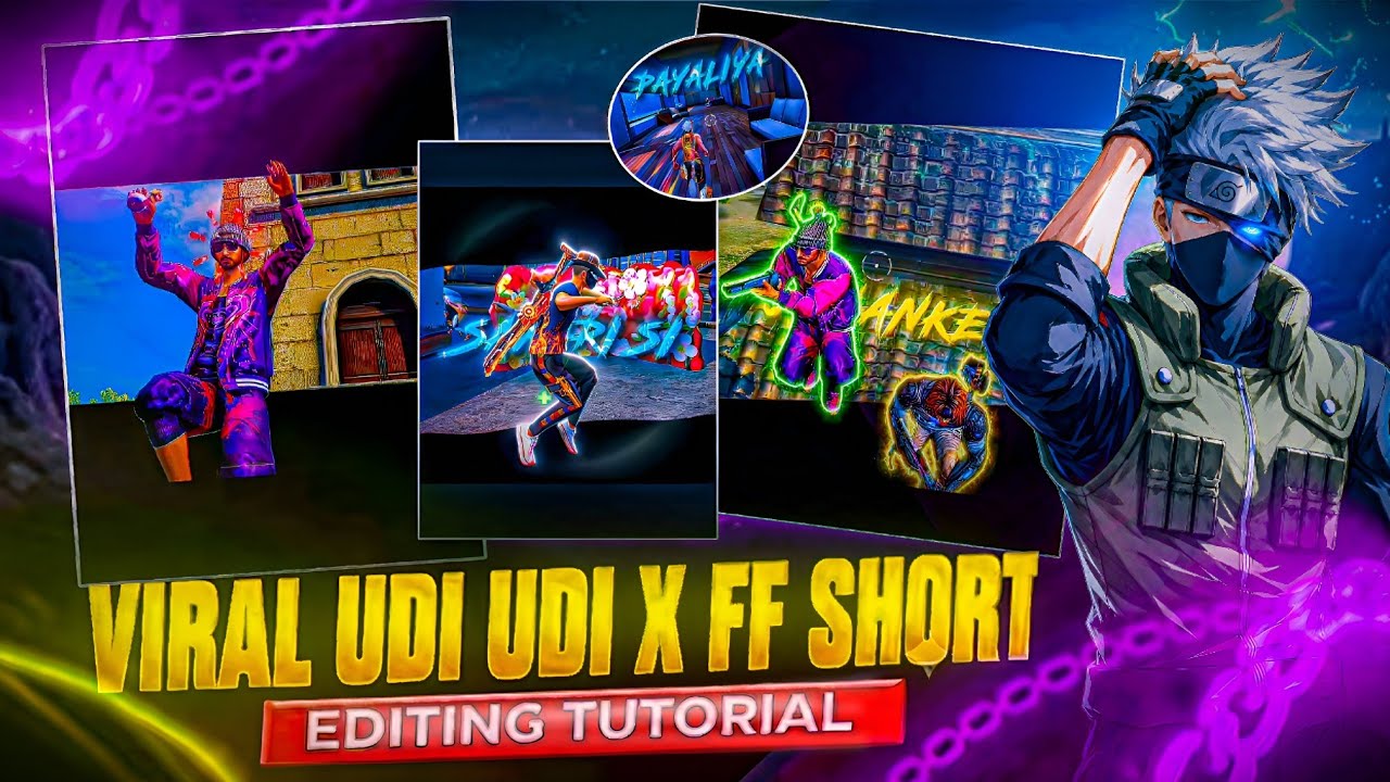 FREE FIRE X UDI UDI✨ Viral Shorts Editing Tutorial | 🔥Trending Edit @AnoopEdix , @Saneex_ff 💯 background