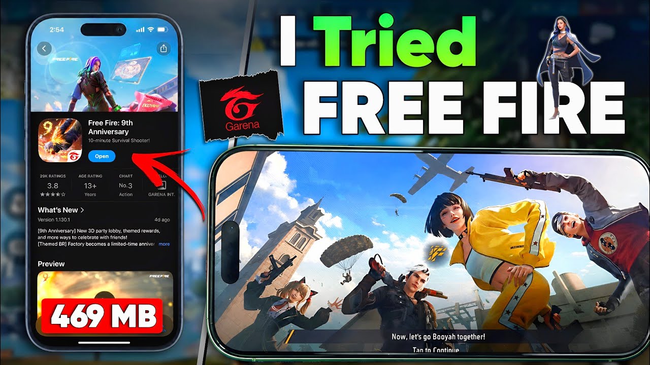 I Played Free Fire for the First Time! π± | My Honest First Experience | GT PlayZ background