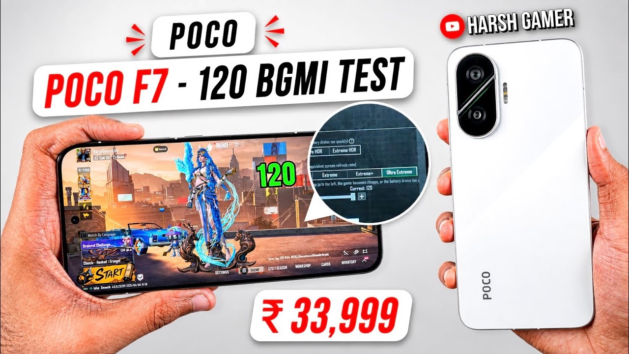 Poco F7 - 120 FPS BGMI Test, Heating & Battery Test | Shocking Results 😱