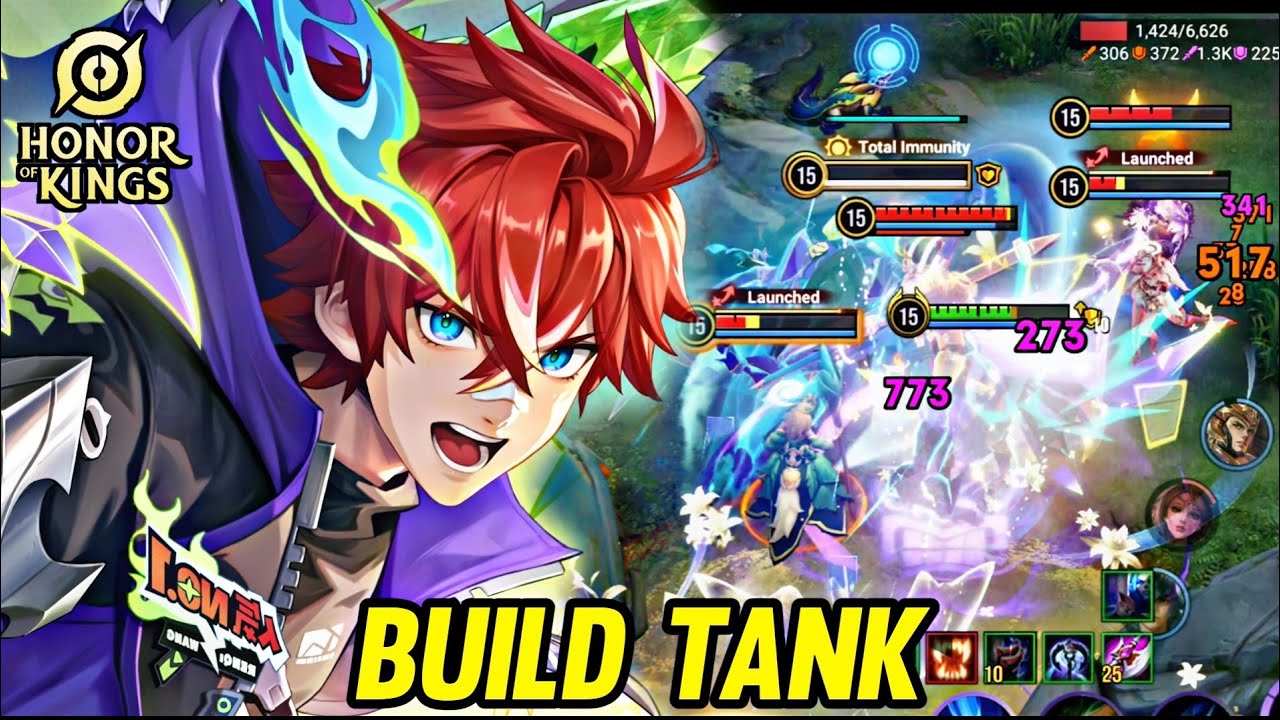 HOK : SUN CE GAMEPLAY | BUILD TANK - HONOR OF KINGS