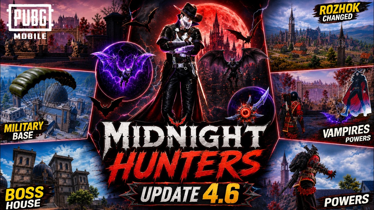 4.6 Update Midnight Hunters Revealed ☠️ All New Changes In 4.6 Update | PUBG Mobile