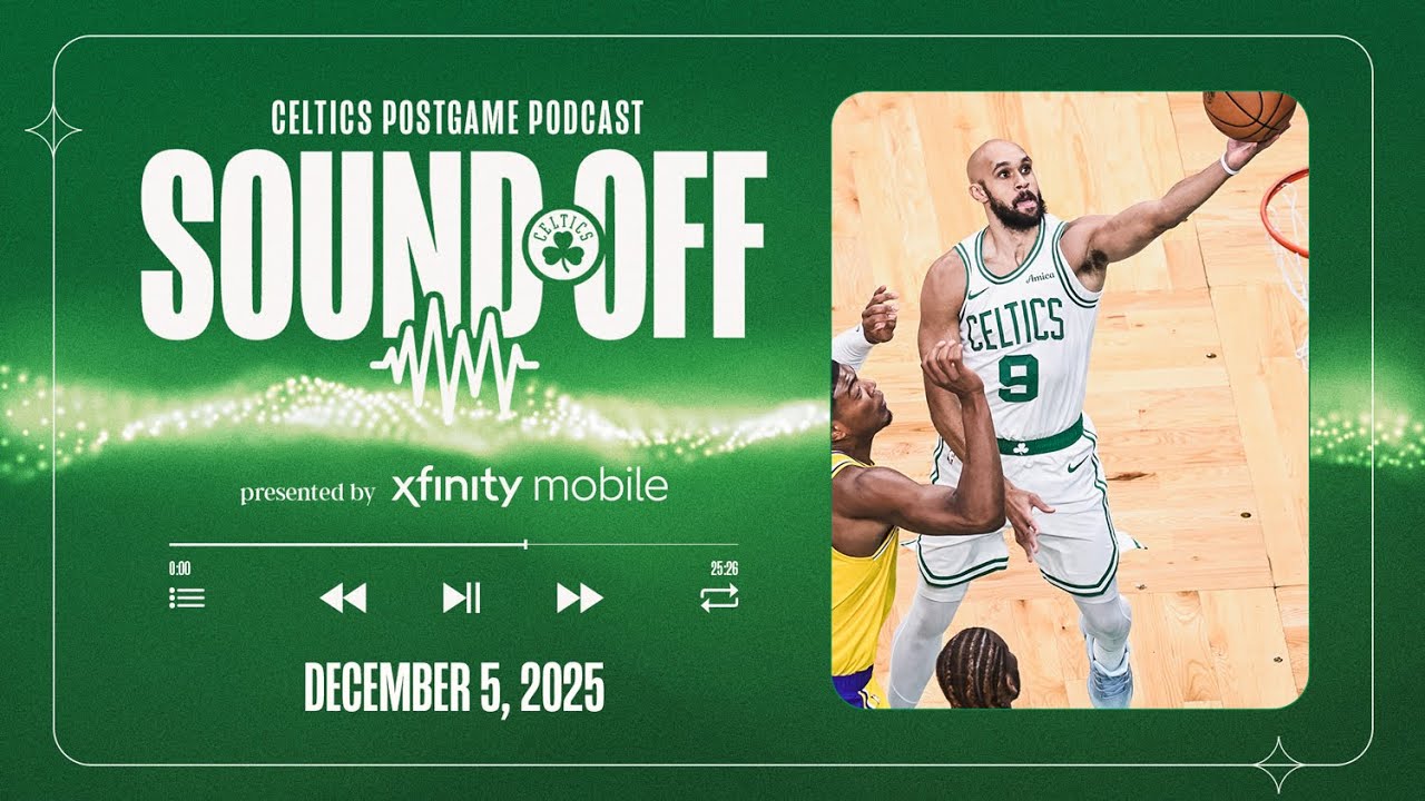 With LeBron and Luka Doncic sidelined, Celtics crush Lakers by 21 | SOUND OFF background